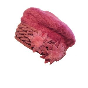 Cranberry Flower Hat
